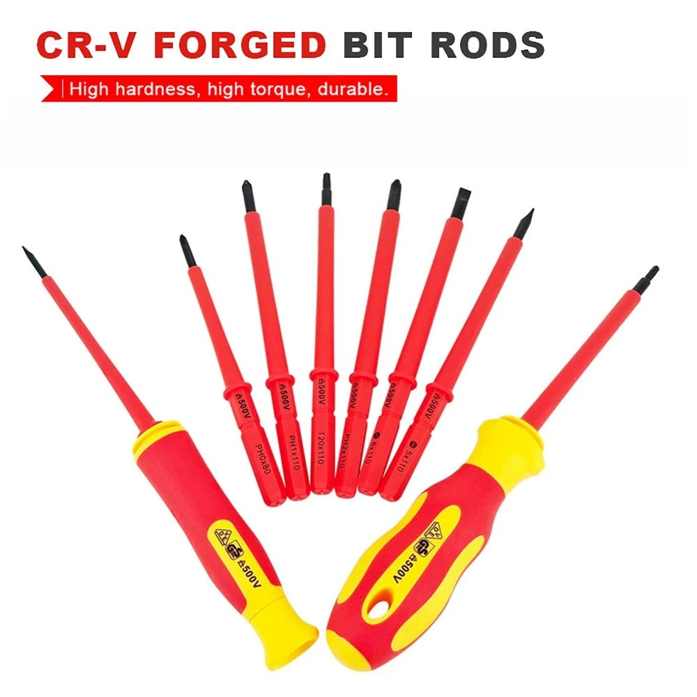 Insulated Electrician Screwdriver set High Hardness