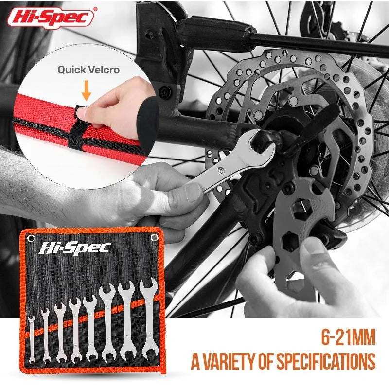 Hi-spec Thin Open End Wrench Set 6-32mm