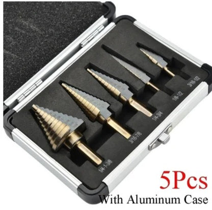 Cobalt Multiple Hole 50 Sizes Step Drill Bit Set