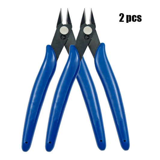 2 pcs  Multi Functional Tools Electrical Wire Cable Cutters Cutting Side Snips Flush Stainless Steel Nipper Hand Tools